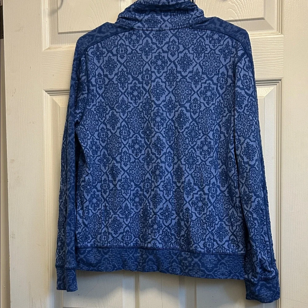 Ruby Rd. Blue Patterned Petite Top - Picture 5 of 5
